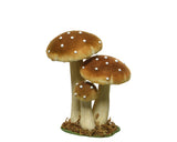 Paddenstoel polyester fluweel grassorti 3col assorti