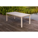 WOOOD - Mobile uitschuifbare tuintafel alu zand 240x100/180x100cm