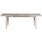 WOOOD - Mobile uitschuifbare tuintafel alu zand 240x100/180x100cm