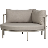 Exotan - Mulberry rond loungebed aluminium zand