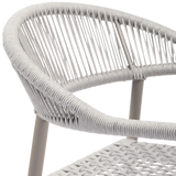 YELLOW TUINSTOEL TOUW/ALUMINIUM LICHTGRIJS - SET VAN 2