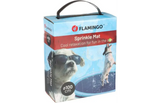Verpakking van Sprinkle Mat met FLAMINGO-logo en maat Ø100 cm