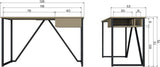 WOOOD New Julius Bureau - Grenen - Dust - 75x126x53