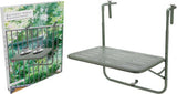 Matgroene balkontafel met rechthoekig tafelblad en opvouwbaar frame