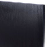 Zwart MDF topblad van de bijzettafel met zwarte rand