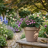 Bloempot kunststof rond 40cm - Mokka bruin