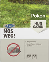 Mosweg! gazonmiddel, verpakking met Pokon-label, 1750 g voor 50 m²