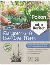 Pokon Siergrassen & Bamboe mest, 3-in-1 doos van 1 kg voor 120 dagen voeding