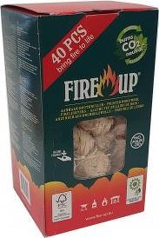 Fire-Up Houtwol aanmaakwokkels 40 st