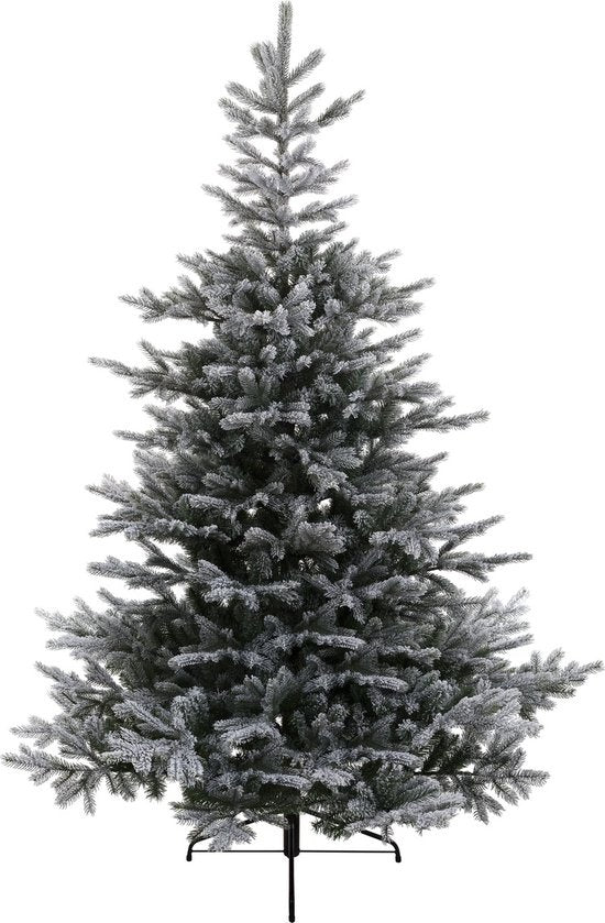 Besneeuwde kerstbomen