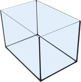 Merkloos Aquarium Met Zwarte Kit
