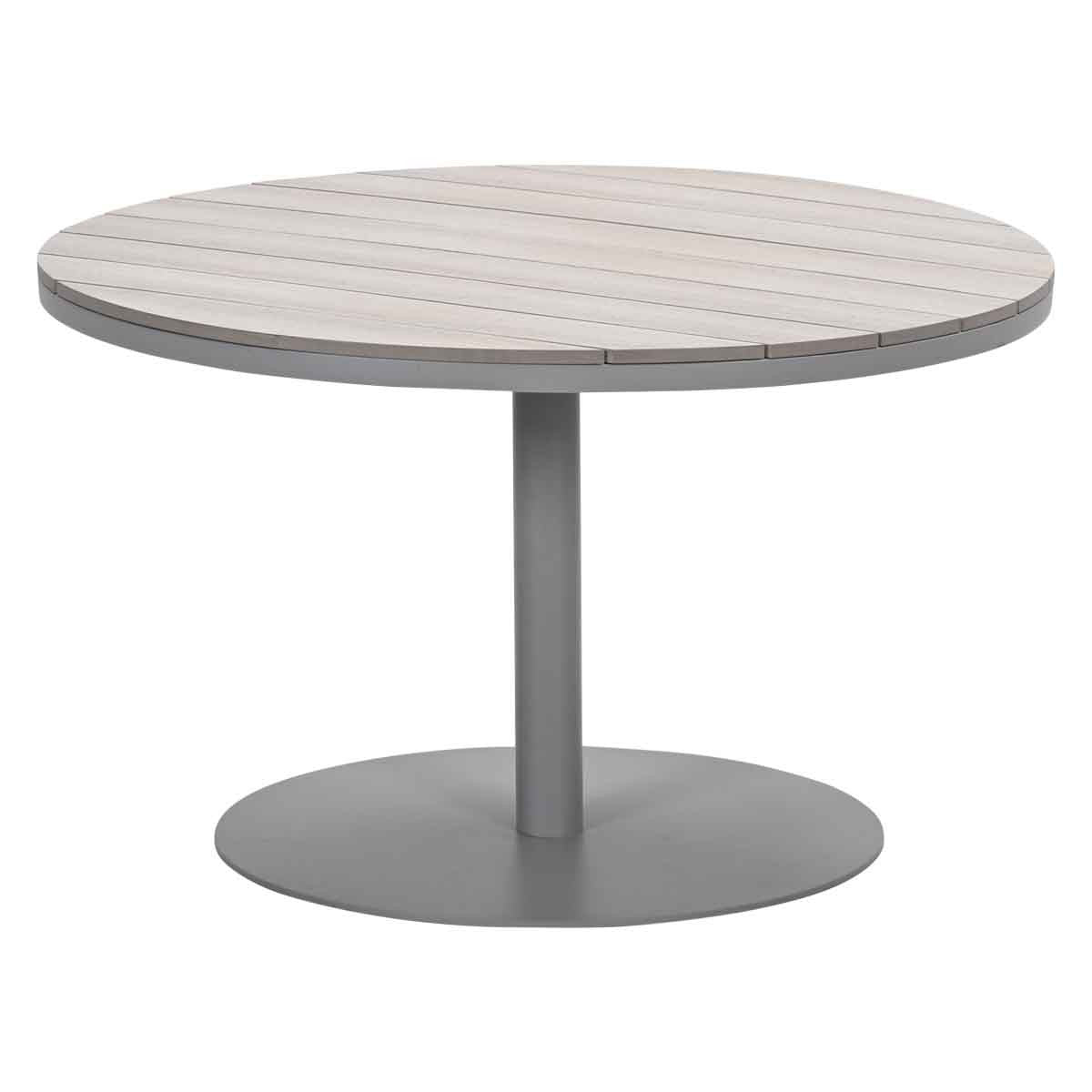 Garden Impressions - Matera lounge-dining tafel - Ø112xH68 cm - taupe - light teak Vironwood