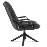 Draaifauteuil met arm antraciet