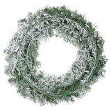 Imperial krans snowy LED BO binnen dia50cm x H.8cm