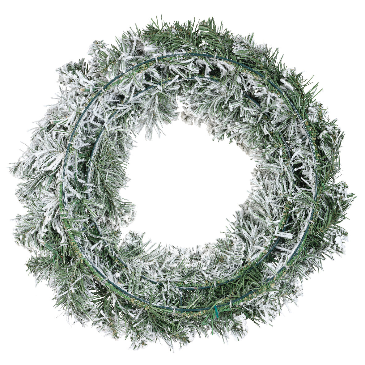 Imperial krans snowy LED BO binnen dia50cm x H.8cm