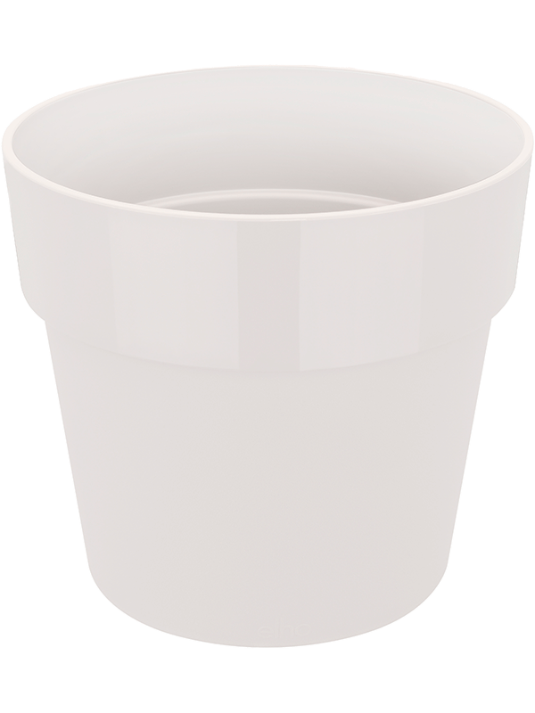 Ronde witte plantenpot van kunststof, 22 cm