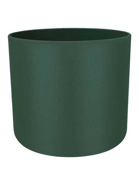 Groene ronde plantenpot met gladde buitenkant, ca. 22 cm
