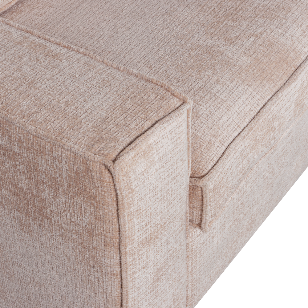 HAJO HOEKBANK RECHTS CHENILLE ZAND