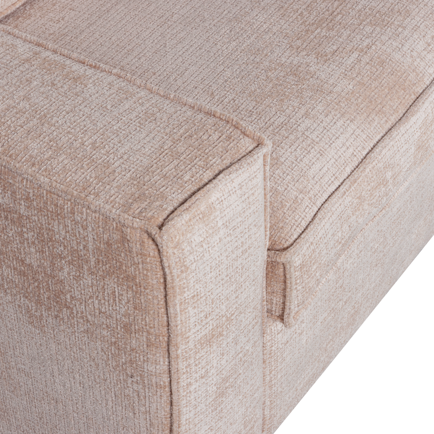 HAJO HOEKBANK RECHTS CHENILLE ZAND