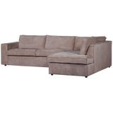 HAJO HOEKBANK RECHTS CHENILLE TAUPE