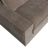 HAJO HOEKBANK RECHTS RIBSTOF TAUPE