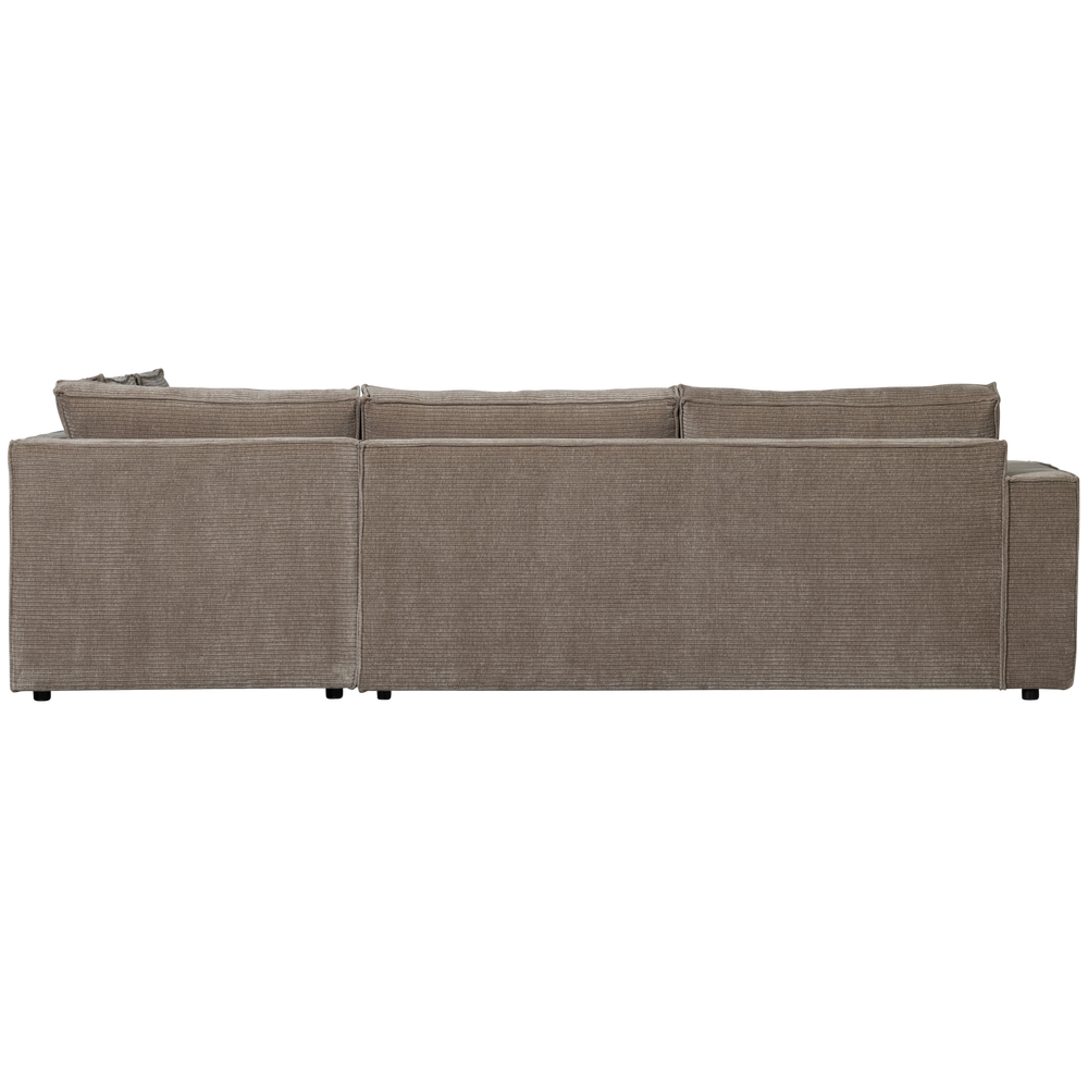 HAJO HOEKBANK RECHTS RIBSTOF TAUPE