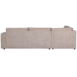 HAJO HOEKBANK LINKS CHENILLE ZAND