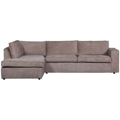 HAJO HOEKBANK LINKS CHENILLE TAUPE