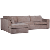 HAJO HOEKBANK LINKS CHENILLE TAUPE