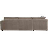 HAJO HOEKBANK LINKS RIBSTOF TAUPE