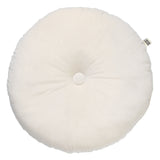 Dutch Decor sierkussen Olly 40 cm, rond wit met knoopsluiting