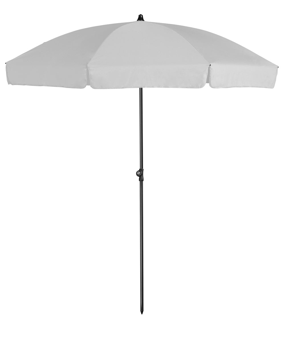 Platinum parasol Aruba ø200 volant - Lichtgrijs