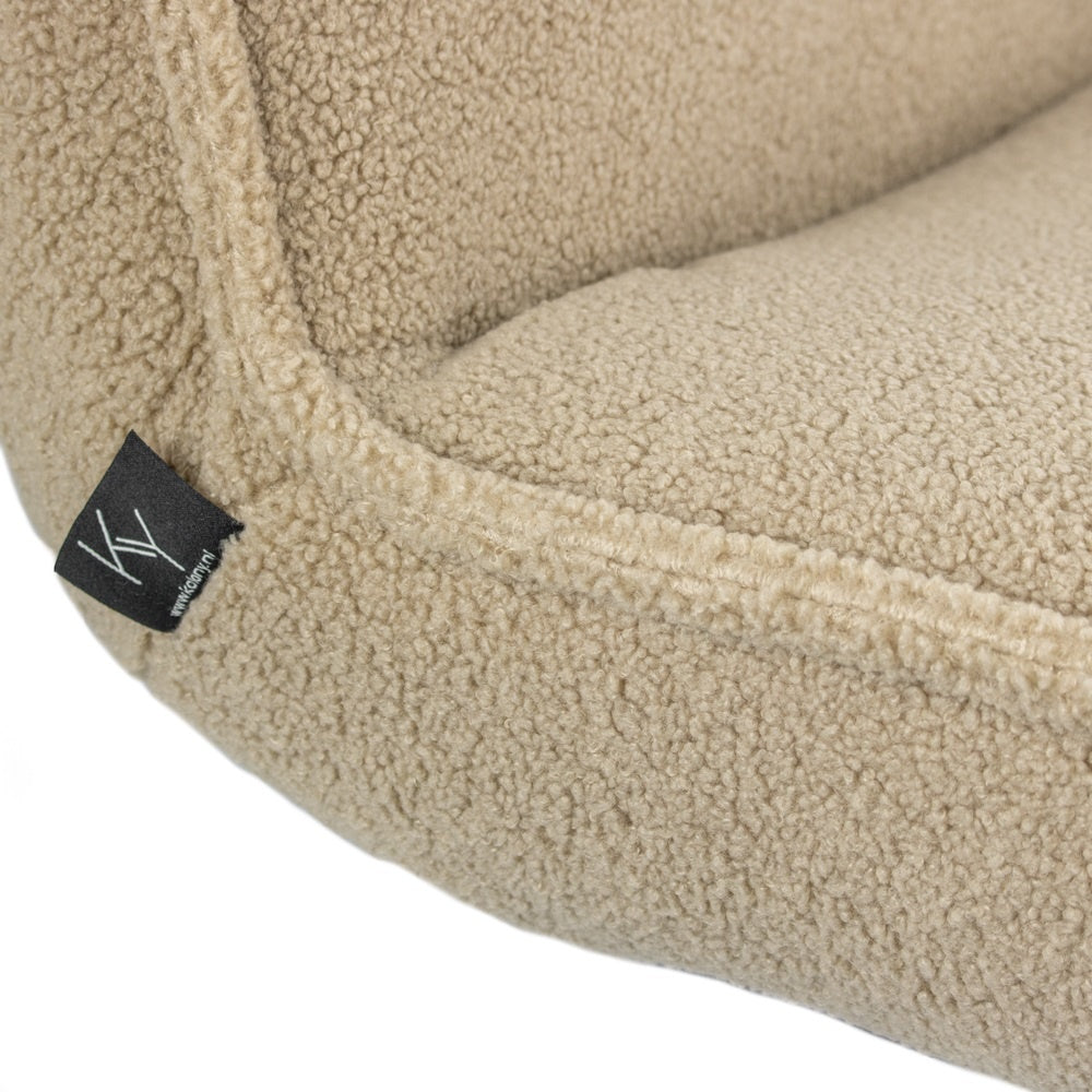 Draaifauteuil zonder arm Teddy Sand