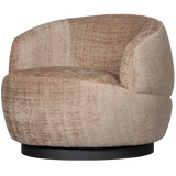 BePureHome - Woolly draaifauteuil chenille zand