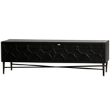 BEQUEST TV MEUBEL HOUT ZWART 160 CM