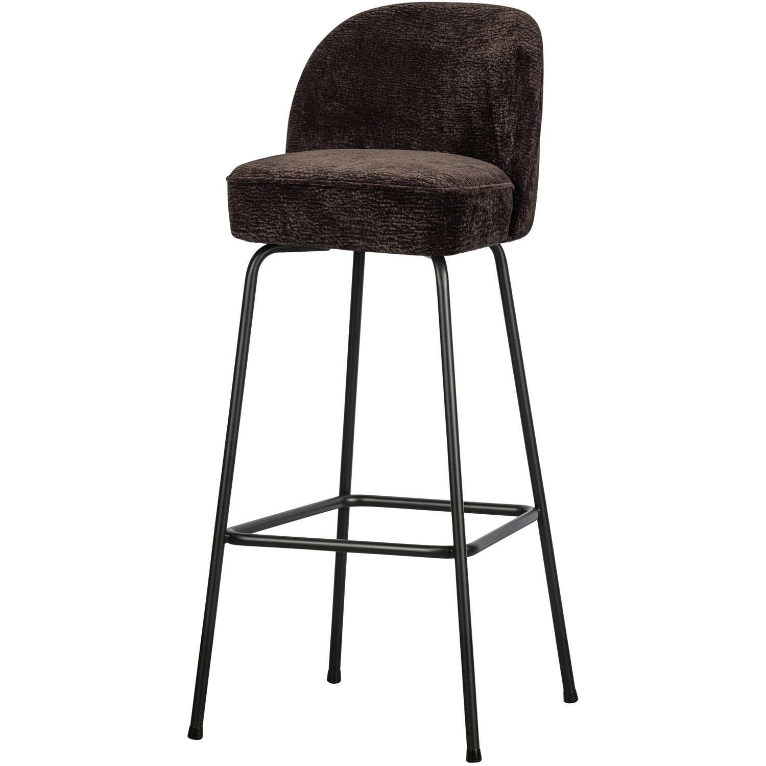 VOGUE BARSTOEL 80 CM 3D CHENILLE DONKERBRUIN