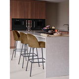 VOGUE BARSTOEL 80 CM VELVET HONINGGEEL