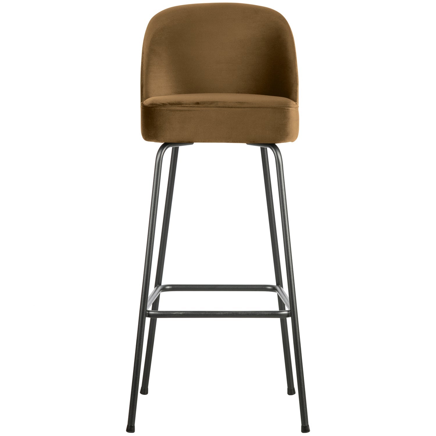 VOGUE BARSTOEL 80 CM VELVET HONINGGEEL