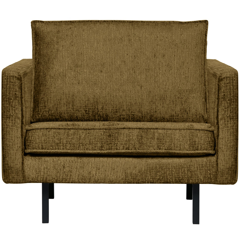 RODEO FAUTEUIL STRUCTURE VELVET BRASS