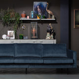 RODEO 3-ZITS BANK VELVET GROENBLAUW