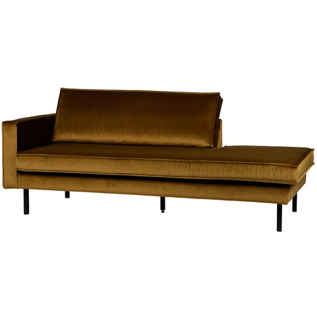 RODEO DAYBED LINKS VELVET HONINGGEEL