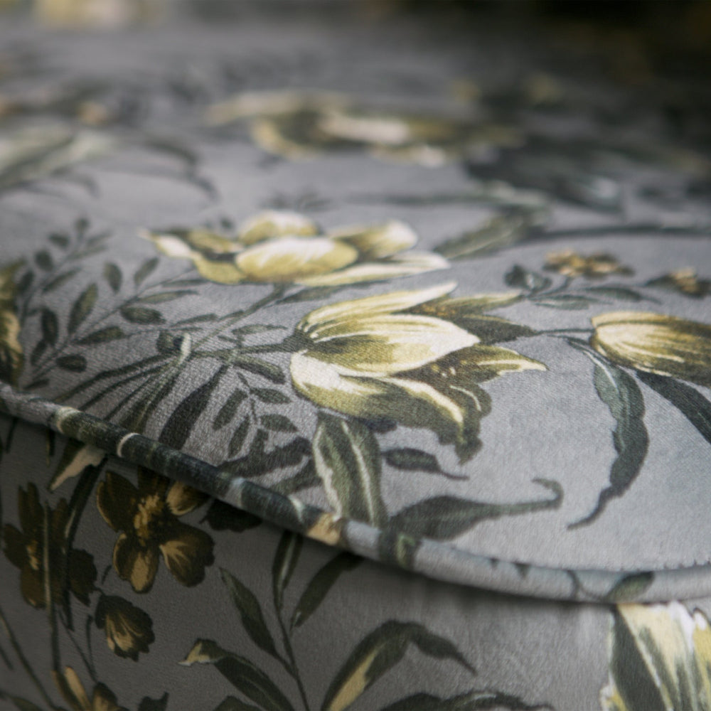 VOGUE FAUTEUIL VELVET POPPY GRIJS