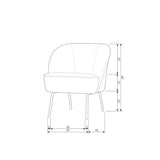 VOGUE FAUTEUIL ECOLEER ZWART