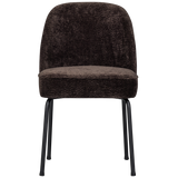 VOGUE EETKAMERSTOEL 3D CHENILLE DONKERBRUIN