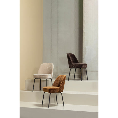 VOGUE EETKAMERSTOEL 3D CHENILLE ZAND