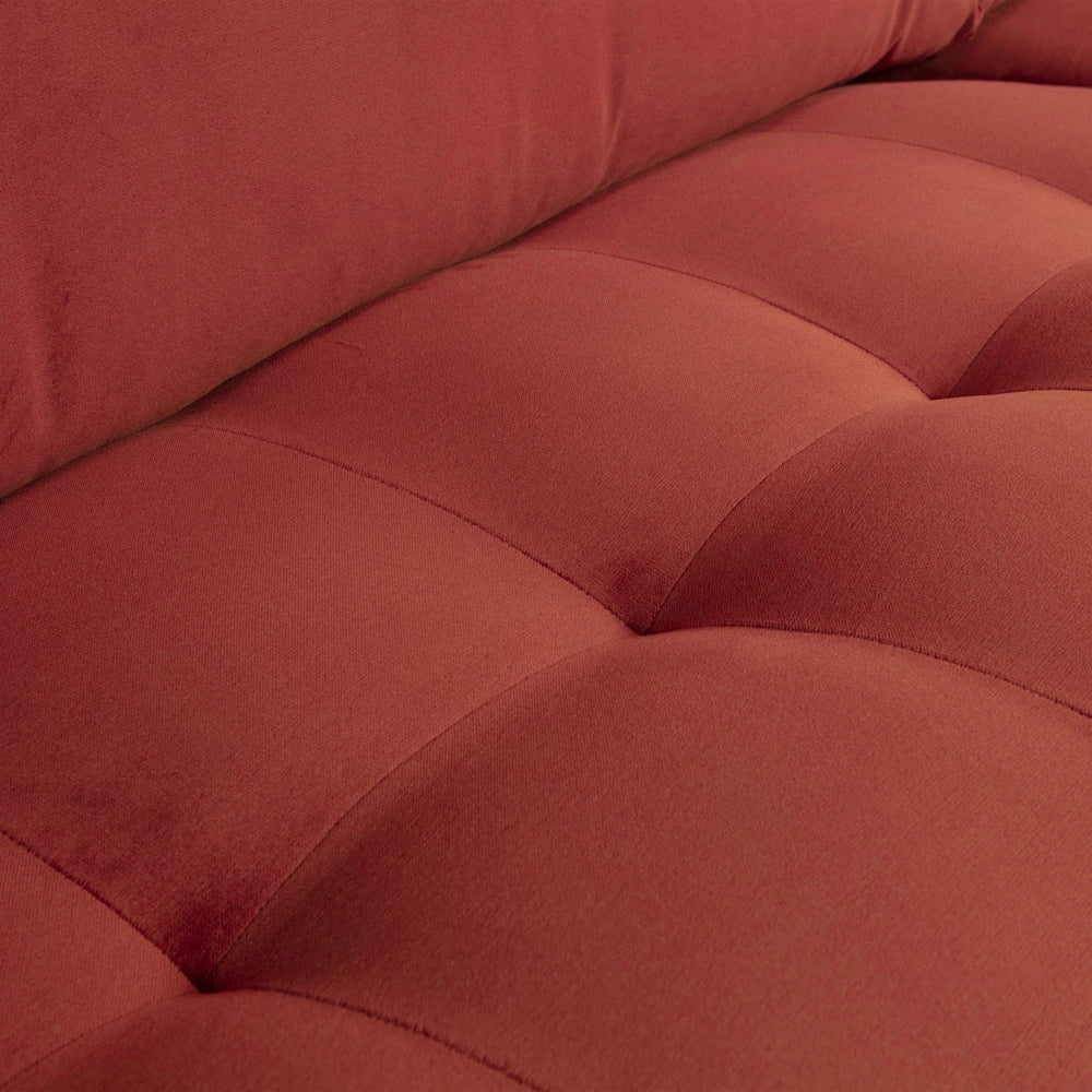 RODEO CLASSIC 3-ZITS BANK VELVET KASTANJEBRUIN