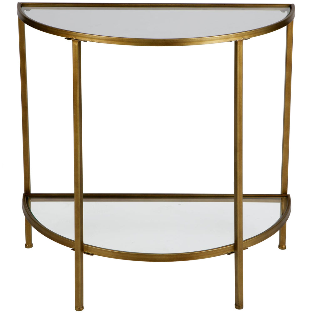 GODDESS SIDETABLE ANTIQUE BRASS