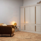 STATEMENT FAUTEUIL MET ARM VELVET HONINGGEEL