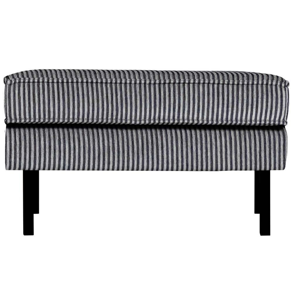 RODEO HOCKER OP POTEN STREEP ZWART/GRIJS