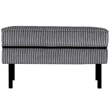 RODEO HOCKER OP POTEN STREEP ZWART/GRIJS